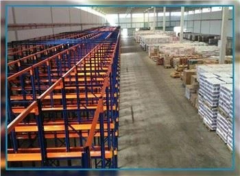 Sistema de estanterías de paletización drive-in de almacenamiento en almacén de alta densidad